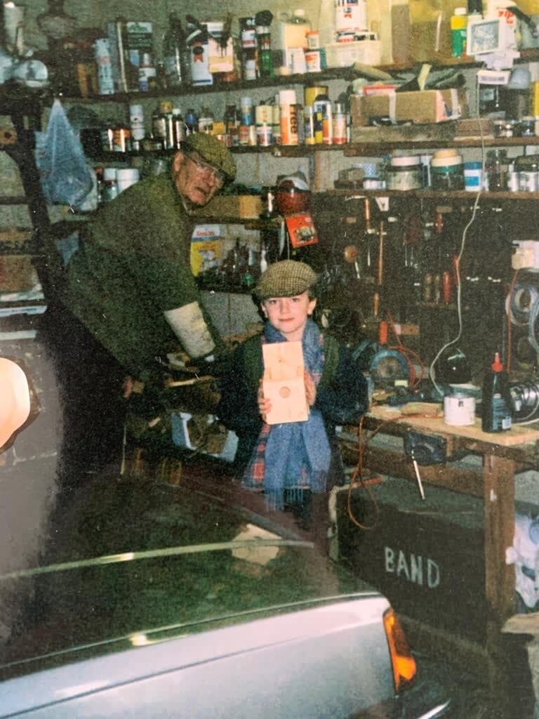 In the workshop as a child